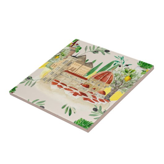 Toskana, Toskana, Italien, Oliven, Zitronen, Zitru Fliese (Seite)