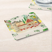 Toskana, Toskana, Italien, Oliven, Zitronen, Zitru Rechteckiger Pappuntersetzer (angewinkelt)