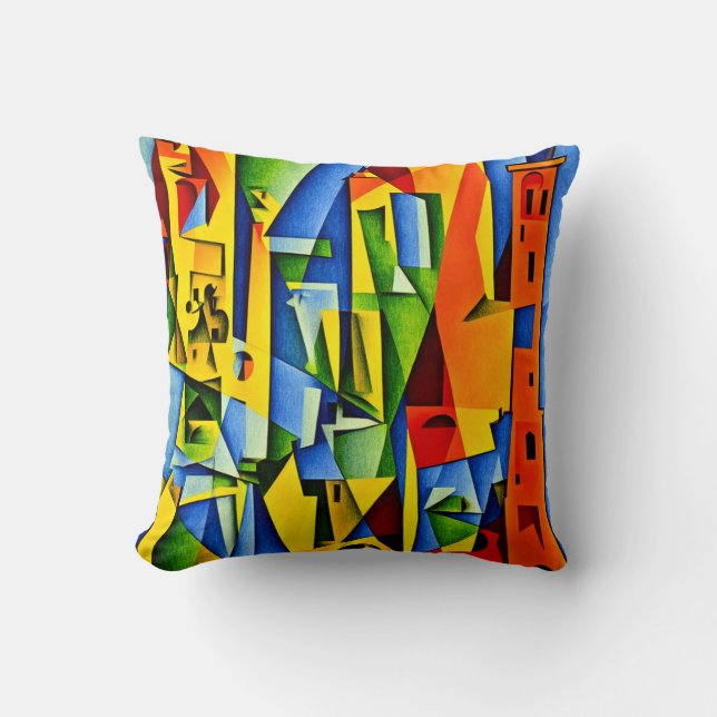 Toskana Tower Design Throw Kissen (Vorderseite)