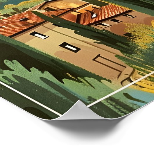 Toskana Vintag Poster (Ecke)