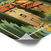 Toskana Vintage Poster (Ecke)
