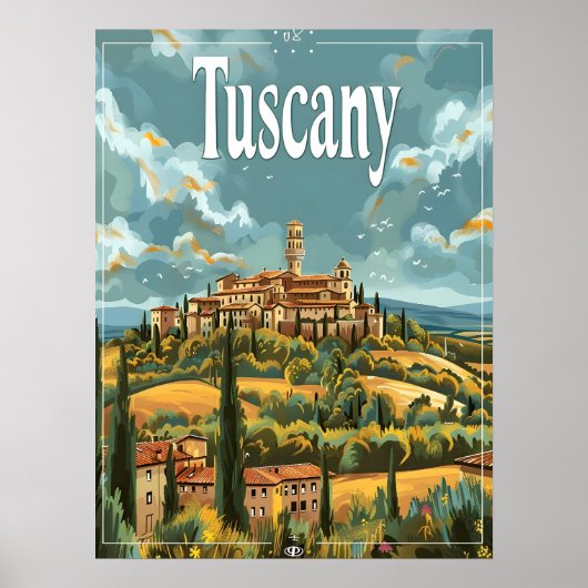 Toskana Vintage Poster (Vorne)