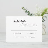 Toskana Watercolor Italienische Villa Wedding RSVP Karte (Stehend Vorderseite)
