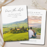 Toskana Wedding Pienza Italien Save the Date Einladung<br><div class="desc">Die Toskana Hochzeit Italien Save the Date Einladung. Erleben Sie die Schönheit von Pienza und laden Sie Ihre Gäste mit diesem Foto Save the Date ein. Die Vorderseite zeigt ein atemberaubendes Foto, das den perfekten Ton für Ihren Hochzeitstag bildet. Fügen Sie Ihr eigenes Foto auf die Rückseite und passen Sie...</div>