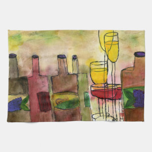 Toskana Wein Cocktail Bar Handtuch aus der Kunst