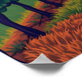 Toskana Weinberge Poster (Ecke)