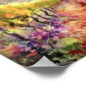 Toskana Weinkultur und Erde Poster (Ecke)