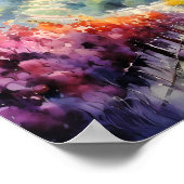 Toskana Weinkultur und Erde Poster (Ecke)