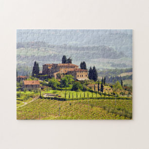 Toskana Weinlandschaft Puzzle