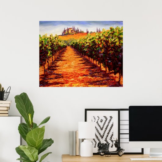 Toskana Weinroute Mendrisiotto Poster (Heimbüro)