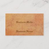 Toskaneres ruiniert Visitenkarte (Rückseite)