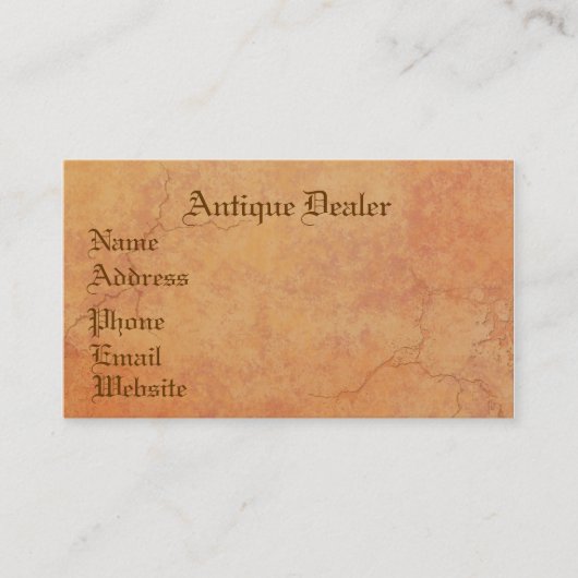 Toskaneres ruiniert Visitenkarte (Vorderseite)