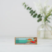 Toskanische Diva-Visitenkarte. Mini Visitenkarte (Stehend Vorderseite)