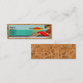 Toskanische Diva-Visitenkarte. Mini Visitenkarte (Vorne/Hinten)