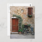 Toskanische Fahrrad-Postkarte Postkarte (Vorne/Hinten)