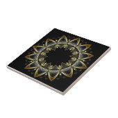 Toskanische Farben Gold/Schwarze Küche Backsplash  Fliese (Seite)