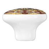 Toskanische Farben ~ Kochnische Knöpfe & Puls ~ Keramikknauf (Seitenansicht)