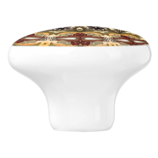 Toskanische Farben ~ Kochnische Knöpfe & Puls ~ Keramikknauf (Seitenansicht)