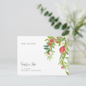 Toskanische farbenfrohe und einfache Hochzeit Sich Postkarte (Stehend Vorderseite)