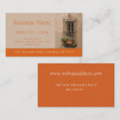 Toskanische Fenster-Visitenkarten Visitenkarte (Vorne/Hinten)