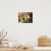 Toskanische HerbstRose. Toskana. Poster (Küche)