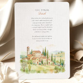 Toskanische Hochzeit Einladung