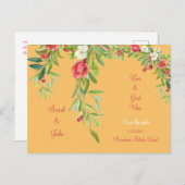 Toskanische Hochzeitsstimmung - Liebe und gute Sti Ankündigungspostkarte (Vorne/Hinten)