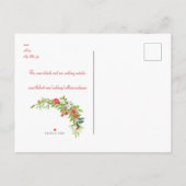 Toskanische Hochzeitsstimmung - Liebe und gute Sti Ankündigungspostkarte (Rückseite)