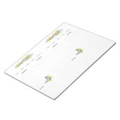 Toskanische Kräuter Lemons Mini Binder Rezepte Notizblock (angewinkelt)