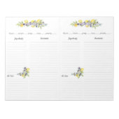 Toskanische Kräuter Lemons Mini Binder Rezepte Notizblock (Vorderseite)