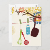 Toskanische Küche - Blumenstrauß. Postkarte (Vorne/Hinten)