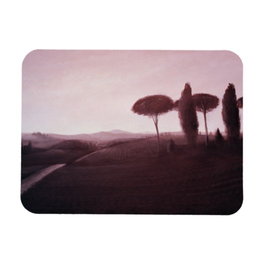 Toskanische Landschaft 1992 Magnet (Horizontal)