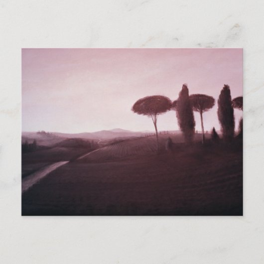 Toskanische Landschaft 1992 Postkarte (Vorderseite)