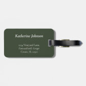 Toskanische Landschaft mit Weinbergen und einem Fa Gepäckanhänger (Rückseite horizontal)