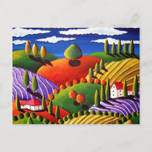 toskanische Landschaft Postkarte