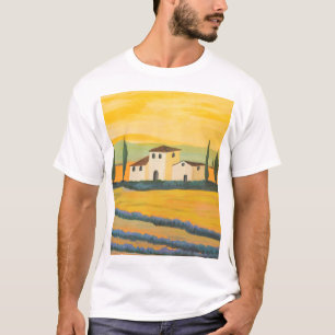 Toskanische Landschaft, privater Maler, Acrylmaler T-Shirt