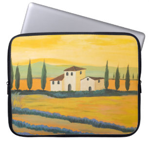 Toskanische Landschaft, Privatmaler, Acrylmalerei Laptopschutzhülle