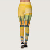 Toskanische Landschaft, Privatmaler, Acrylmalerei Leggings (Rückseite)