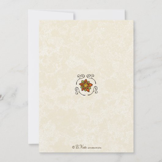 Toskanische Party Einladung (Rückseite)