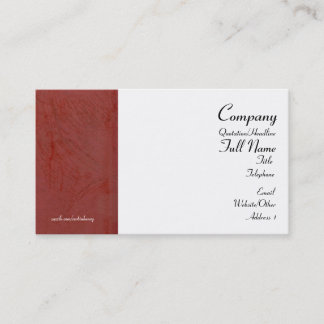 Toskanische Red Wrapped Business Cards Visitenkarte