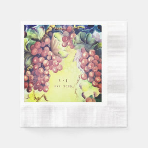 Toskanische reiche rote Trauben Cocktailservietten Serviette