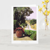 Toskanische Sommer-Straße durch Matthew-Beizbrühen Karte (Gelbe Blume)