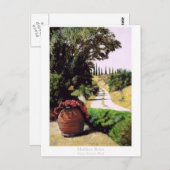 Toskanische Sommerstraße Postkarte (Vorne/Hinten)