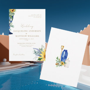 Toskanische Sonnenblume Keine Eltern Hochzeit einl Einladung