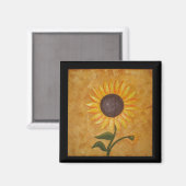 Toskanische Sonnenblume Magnet (Vorderseite/Rückseite)