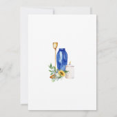 Toskanische Sonnenblumenbräute Hochzeit II Einladung (Rückseite)