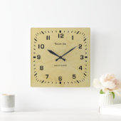 Toskanische Sun-Imitate schließen 2,0 Quadratische Wanduhr (Zuhause)