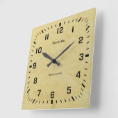 Toskanische Sun-Imitate schließen 2,0 Quadratische Wanduhr (Winkel)