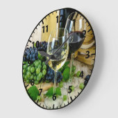 Toskanische Trauben Wein Akrylkische Küche Uhr (Winkel)