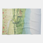 Toskanische Weinberge, Italien im Pastelltee-Tuch Handtuch (Horizontal)